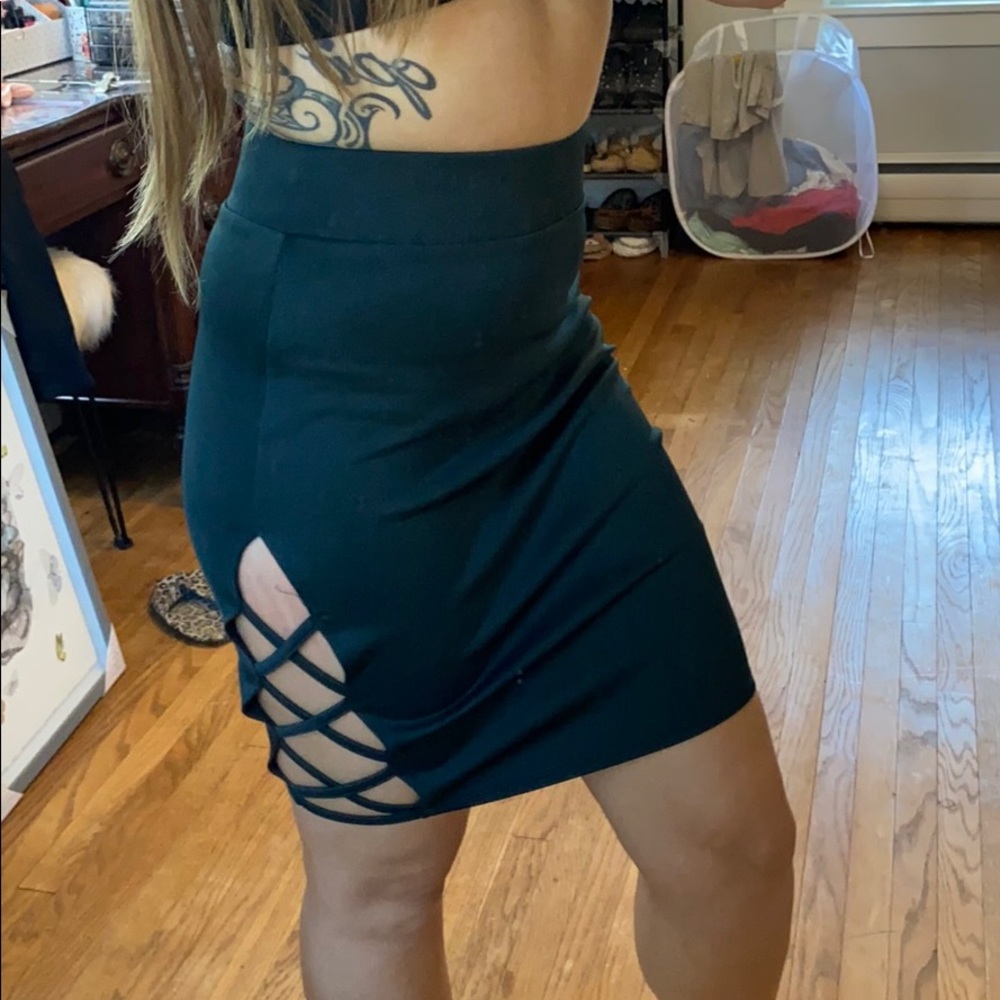 High rise skirt